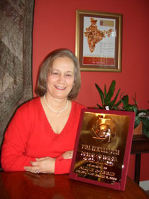 Aline with the Pride of India Gold Award